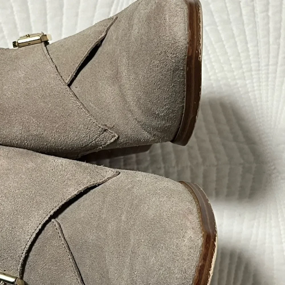 Michael Kors Gray Suede Loni Ankle Booties (7)